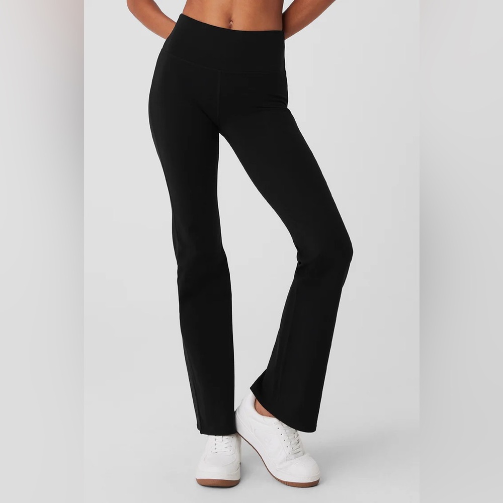 ALO Yoga Black High-Rise Flare Leggings